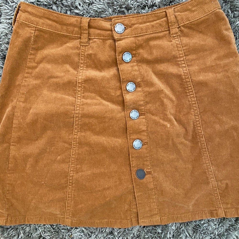Brown Corduroy mini skirt